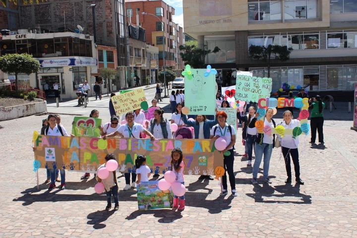 Muestra fotográfica itinerante de Familias con Bienestar en Boyacá