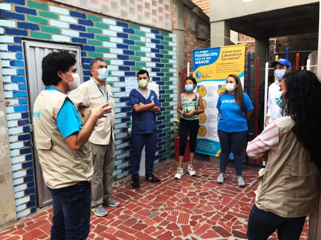 Secretario Departamental de Fronteras y Comisaria de Familia visitan el Albergue para la niñez migrante de UNICEF y Cidemos en Villa del Rosario