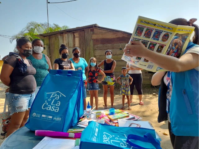 ENTREGA DE 150 KITS PARA LAS NUEVAS FAMILIAS DEL PROYECTO COMUNIDADES TEJEDORAS DE PAZ EN ARAUQUITA Y FORTUL