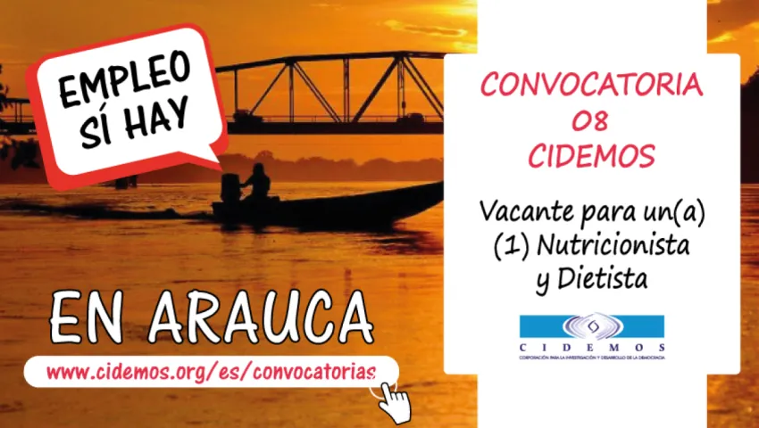 blog CONVOCATORIA 08 - VACANTE PARA (1) NUTRICIONISTA EN SEDE ARAUCA