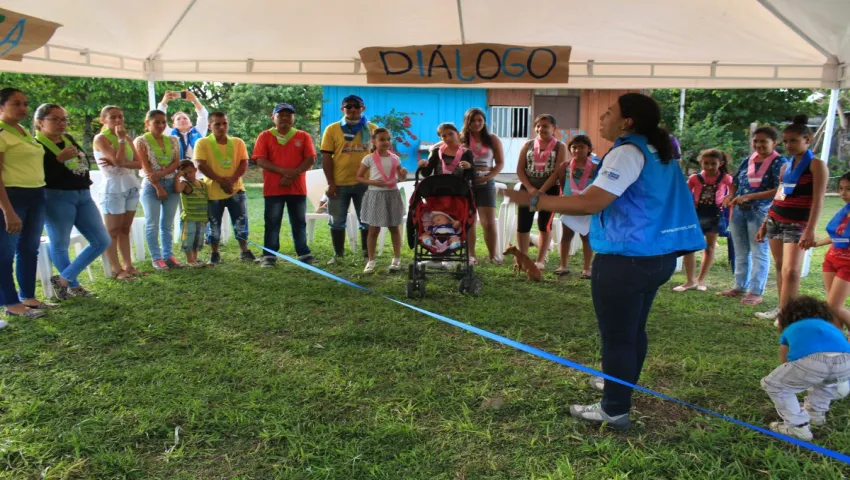 blog Acnur Y Cidemos desarrollan 1er encuentro “Tejiendo Comunidad” en el asentamiento Los Naranjos en Saravena, Arauca.