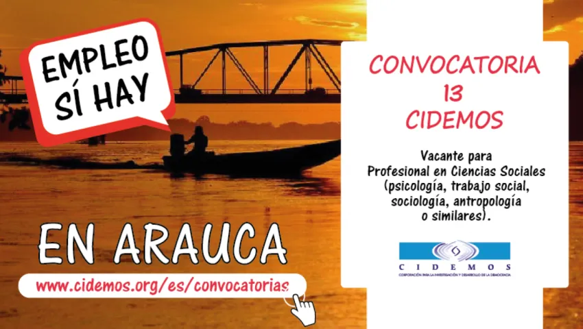 blog Convocatoria No. 13 en Arauca | Profesional en psicología, trabajo social o similares