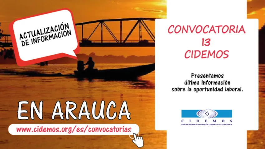 blog Actualización de información sobre Convocatoria No. 13 Sede Arauca