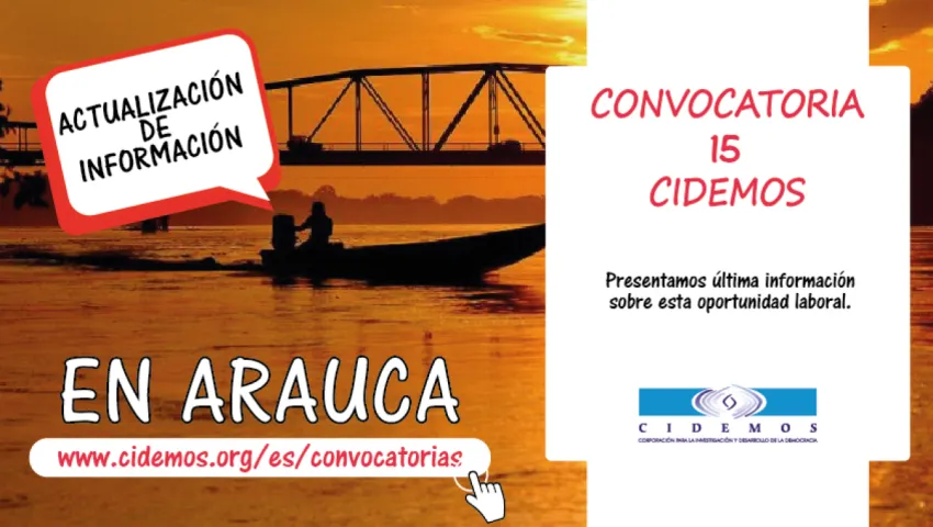 blog Actualización de información sobre Convocatoria No. 15 Sede Arauca