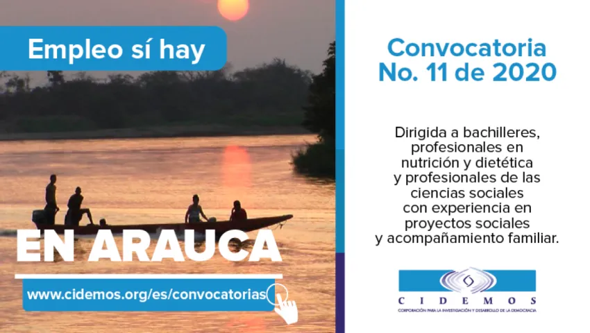 blog Convocatoria No. 11 Sede Arauca | Convocatoria para bachilleres y profesionales en nutrición y ciencias sociales