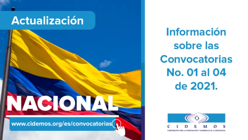 blog Actualización de información | Estado de Convocatorias No. 01 a 04 de 2021 Arauca, Boyacá y Norte de Santander