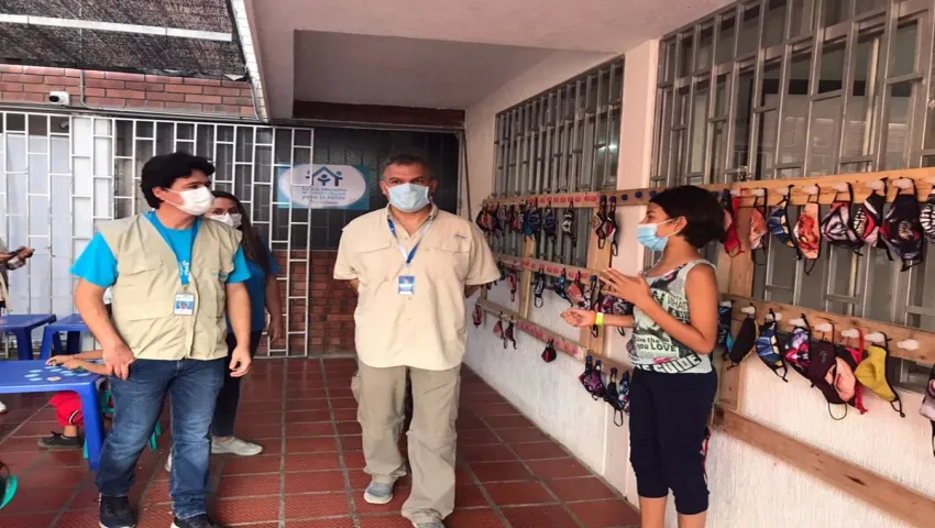 blog Secretario Departamental de Fronteras y Comisaria de Familia visitan el Albergue para la niñez migrante de UNICEF y Cidemos en Villa del Rosario