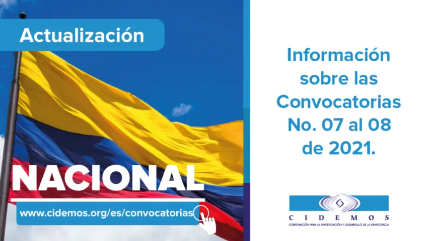 blog ACTUALIZACIÓN DE INFORMACIÓN | ESTADO DE CONVOCATORIAS NO. 07 Y 08 DE 2021 EN ARAUCA Y BOYACÁ