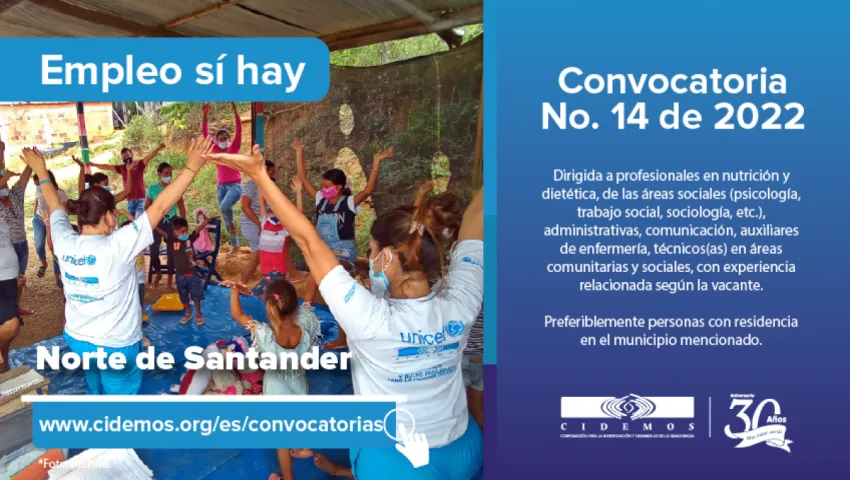 blog Convocatoria No. 14 de 2022 Norte de Santander | Vacantes (21 en total) dirigidas a profesionales en nutrición, áreas sociales (psicología, trabajo social, afines), comunicación y administrac