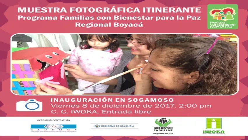 blog Muestra fotográfica itinerante de Familias con Bienestar en Boyacá